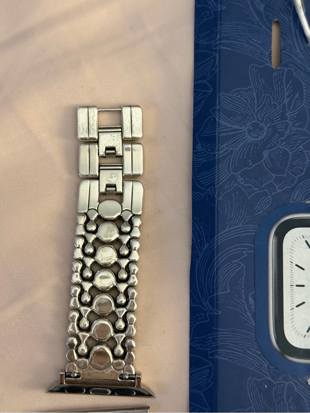 Brighton Silver-Tone Crystal Accent Watchband for Apple Watch. - Picture 3 of 6